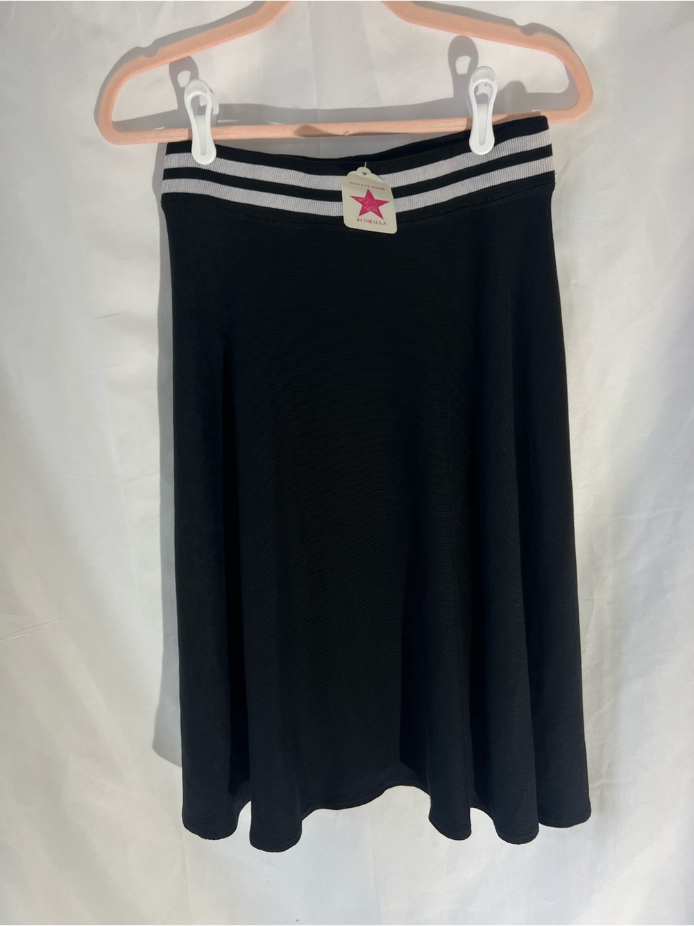 NWT Women’s HARD TAIL Black* Sporty A-Line Midi Skirt